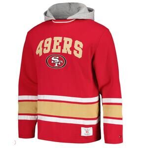 San Francisco 49ers Tommy Hilfiger Ivan Fashion Pullover Hoodie - Scarlet Size M
